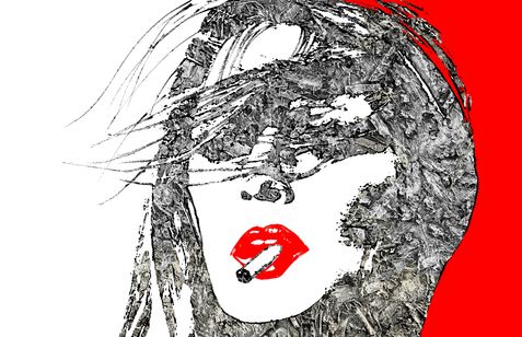 Artist: Oliver Fauser_Digital Series Of Woman, Brigitte Bardot Cig 1