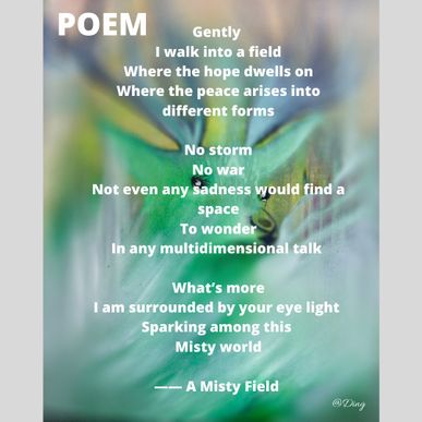 Poem A Misty Field